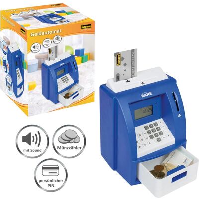 Idena, Spardose, Geldautomat blau digitale Spardose Sound Idena, Spardose, Geldautomat blau digitale Spardose Sound