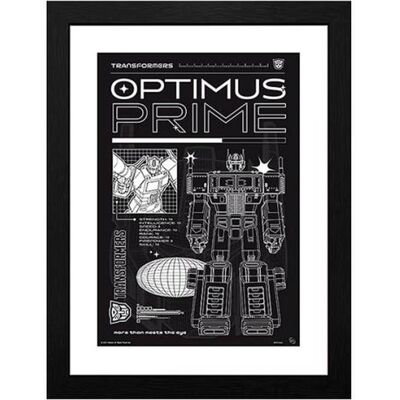 GB Eye, Bilder, Transformers Framed Print: Optimus Schematic 30x40cm (40 x 30 cm) GB Eye, Bilder, Transformers Framed Print: Optimus Schematic 30x40cm (40 x 30 cm)