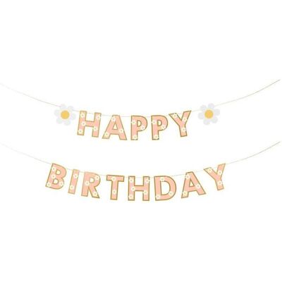 Partydeco Happy Birthday Banner Girlande mit Sonnenblume (1 Stk.) Partydeco Happy Birthday Banner Girlande mit Sonnenblume (1 Stk.)