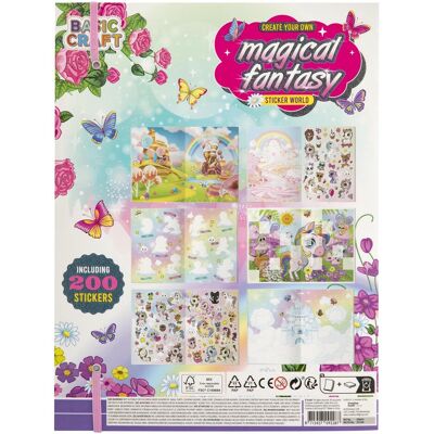 Grafix Magisches Fantasy Stickerbuch - 200 Einhornaufkleber - Stickeralbum Grafix Magisches Fantasy Stickerbuch - 200 Einhornaufkleber - Stickeralbum