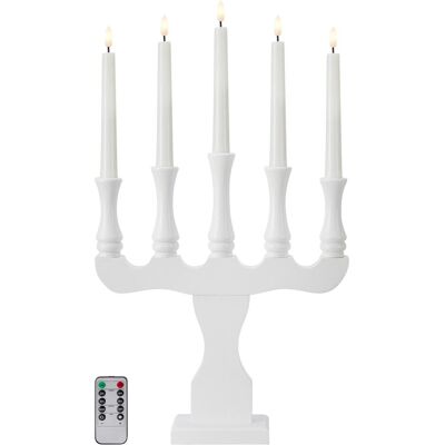 Markslöjd, Kerzenständer, RYDBOHOLM Candlestick 5L White B/O Markslöjd, Kerzenständer, RYDBOHOLM Candlestick 5L White B/O
