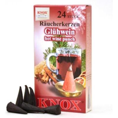 Knox, Räucherstäbchen, Räucherkerzen - Glühwein 24 Stk., Kegel Knox, Räucherstäbchen, Räucherkerzen - Glühwein 24 Stk., Kegel