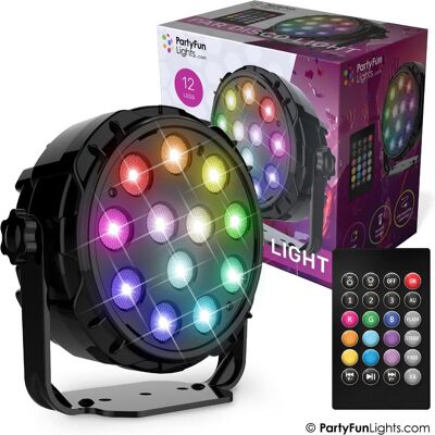 PartyFun Lights, Kerzenständer, Party Fun Lights - Floodlight Disco Lamp with Remote Control - Ø 12.6 cm PartyFun Lights, Kerzenständer, Party Fun Lights - Floodlight Disco Lamp with Remote Control - Ø 12.6 cm