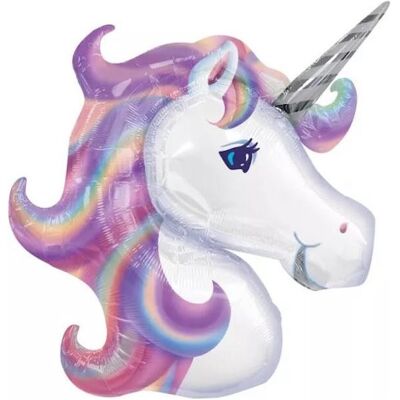 Amscan XL Einhorn farbig Ballon (5x) Amscan XL Einhorn farbig Ballon (5x)