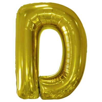 Riethmüller Grosser Buchstabe D Gold Folienballon N34 verpackt (5x) Riethmüller Grosser Buchstabe D Gold Folienballon N34 verpackt (5x)