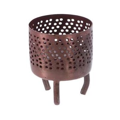 Windlicht, Teelichthalter Luca S Kupfer Metall 6x6x8cm Windlicht, Teelichthalter Luca S Kupfer Metall 6x6x8cm