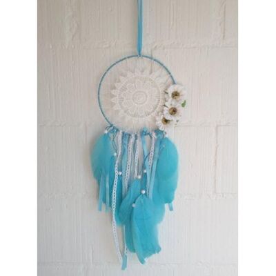 Cover-Discount, Wanddeko, Traumfänger Dreamcatcher indianisch Deko gehäckelt blau Cover-Discount, Wanddeko, Traumfänger Dreamcatcher indianisch Deko gehäckelt blau