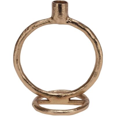 Home&Styling, Kerzenständer, Orion Kerzenhalter aus Aluminium – 19 cm – Gold – im dekorativen Loft-Stil Home&Styling, Kerzenständer, Orion Kerzenhalter aus Aluminium – 19 cm – Gold – im dekorativen Loft-Stil