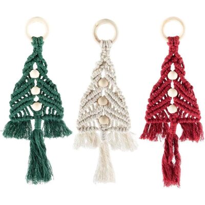 Grafix, Christbaumschmuck, Set mit Makramee-Weihnachtsbaumschmuck - 3 Stück. Grafix, Christbaumschmuck, Set mit Makramee-Weihnachtsbaumschmuck - 3 Stück.