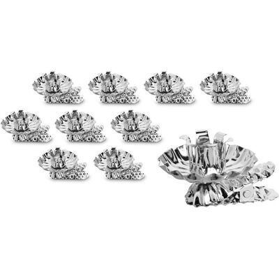 Idena, Kerzenständer, Baumkerzenhalter mit Clip silber 10 Stück Idena, Kerzenständer, Baumkerzenhalter mit Clip silber 10 Stück