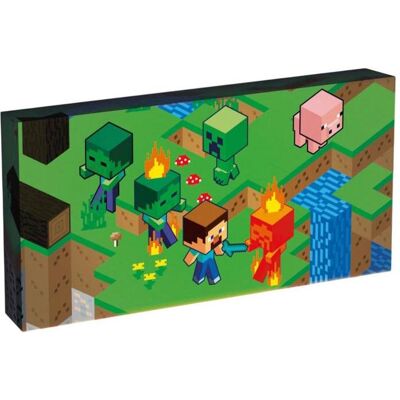 Pyramid Bilder, Tela Retroilluminata LED Minecraft Isometric (30.50 x 15.50 cm) Pyramid Bilder, Tela Retroilluminata LED Minecraft Isometric (30.50 x 15.50 cm)