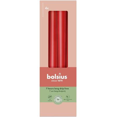 Bolsius, Kerzen, Rote konische Zündkerze 24x245mm 4 (4 Stk.) Bolsius, Kerzen, Rote konische Zündkerze 24x245mm 4 (4 Stk.)