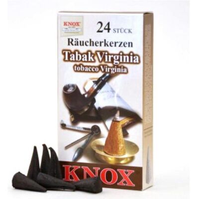 Knox, Räucherstäbchen, Räucherkerzen - Virginia-Tabak 24 Stk., Kegel Knox, Räucherstäbchen, Räucherkerzen - Virginia-Tabak 24 Stk., Kegel
