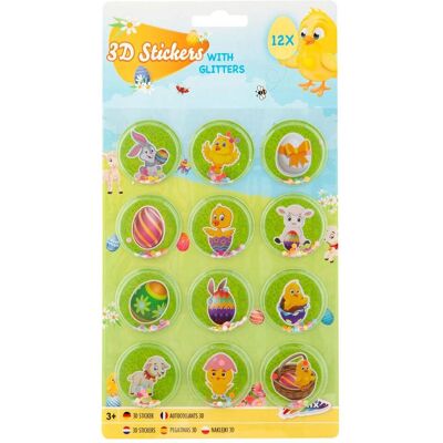 Grafix, Osterdeko, 3D Sticker Ostern mit Glitzer, 12St. (12x) Grafix, Osterdeko, 3D Sticker Ostern mit Glitzer, 12St. (12x)