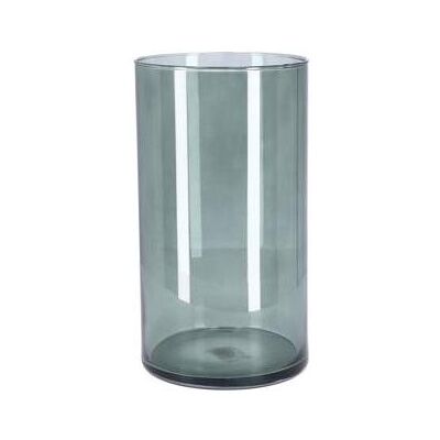 Vase, Vase Levi Zylinder Dunkelgrau Transparent H30 D16 Vase, Vase Levi Zylinder Dunkelgrau Transparent H30 D16