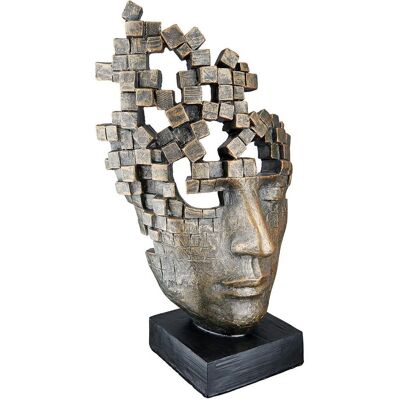 GILDE Casablanca Bronze Männer Maske Figur - 16x30x10 cm GILDE Casablanca Bronze Männer Maske Figur - 16x30x10 cm