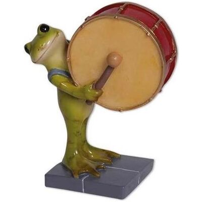 Seyko Geschenke, Deko Figuren + Skulpturen, 091142 - Frosch Paulchen der Trommler, 9 cm Seyko Geschenke, Deko Figuren + Skulpturen, 091142 - Frosch Paulchen der Trommler, 9 cm