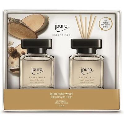 Ipuro, Raumduftaccessoire, Raumduft ESSENTIALS cedar wood orientalisch 2x 50,0 ml, 2 St. (100 ml) Ipuro, Raumduftaccessoire, Raumduft ESSENTIALS cedar wood orientalisch 2x 50,0 ml, 2 St. (100 ml)