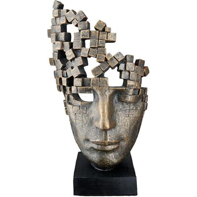 GILDE Casablanca Bronze Männer Maske Figur - 16x30x10 cm GILDE Casablanca Bronze Männer Maske Figur - 16x30x10 cm