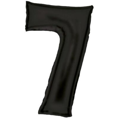 Amscan Maxi Folienballon Zahl 7 schwarz satin Amscan Maxi Folienballon Zahl 7 schwarz satin