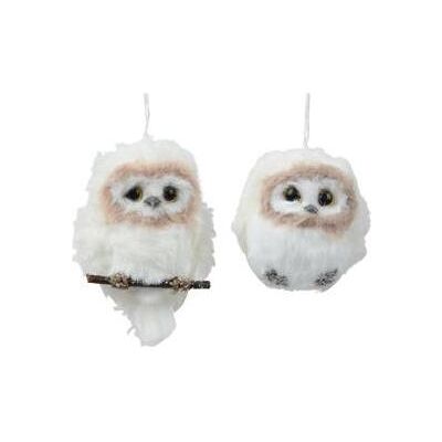 Kaemingk, Christbaumschmuck, Eule Kunstfell 2Assl.6Cmxb.6Cmxh.8Cm Kaemingk, Christbaumschmuck, Eule Kunstfell 2Assl.6Cmxb.6Cmxh.8Cm