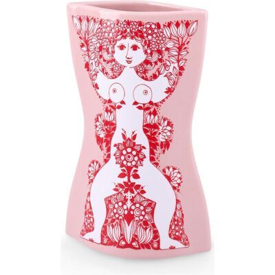 Bjørn Wiinblad, Vase, - Nina Vase - Pink/Rote - 16.5 cm (1x) Bjørn Wiinblad, Vase, - Nina Vase - Pink/Rote - 16.5 cm (1x)