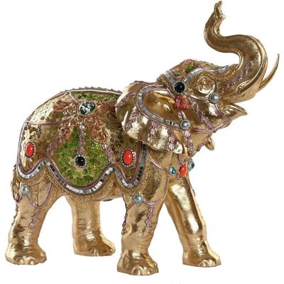 DKD Home Decor, Deko Figuren + Skulpturen, Decorative Figure 33 x 15,5 x 31 cm Elephant Golden Colonial DKD Home Decor, Deko Figuren + Skulpturen, Decorative Figure 33 x 15,5 x 31 cm Elephant Golden Colonial