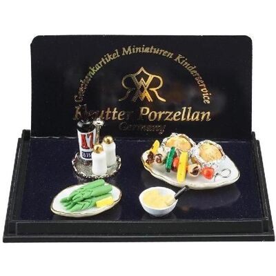 Reutter, Miniaturen, 001.713/6 - Grillabend, Miniatur im Massstab 1:12 Reutter, Miniaturen, 001.713/6 - Grillabend, Miniatur im Massstab 1:12