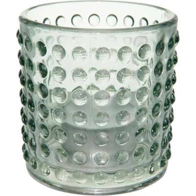 Casativo, Windlicht, Windlicht Glas feines Reliefmuster, Teelichthalter Casativo, Windlicht, Windlicht Glas feines Reliefmuster, Teelichthalter