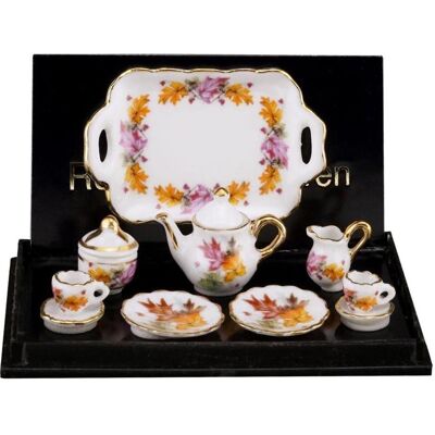 Reutter, Miniaturen, Kaffeeservice mit Tablett, Thanksgiving Reutter, Miniaturen, Kaffeeservice mit Tablett, Thanksgiving