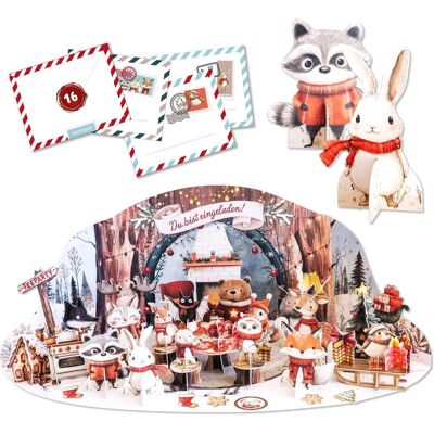 Papierdrachen Teeparty Waldtiere Papierdrachen Teeparty Waldtiere