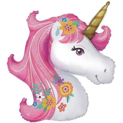 Amscan Magisches Einhorn Folienballon 74x76cm Amscan Magisches Einhorn Folienballon 74x76cm