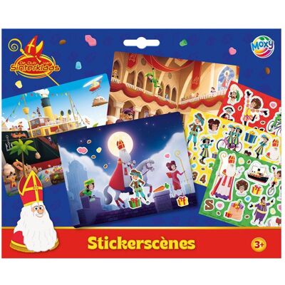 Grafix, Sticker, Club of Sinterklaas Aufkleberszene - 23x28cm Grafix, Sticker, Club of Sinterklaas Aufkleberszene - 23x28cm