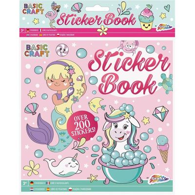 Grafix, Sticker, Stickerboek Eenhoorn/Zeemeermin (9 Sticker) Grafix, Sticker, Stickerboek Eenhoorn/Zeemeermin (9 Sticker)