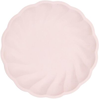 Amscan, Einweggeschirr, Teller Maxi Vert Decor rund rosa Amscan, Einweggeschirr, Teller Maxi Vert Decor rund rosa