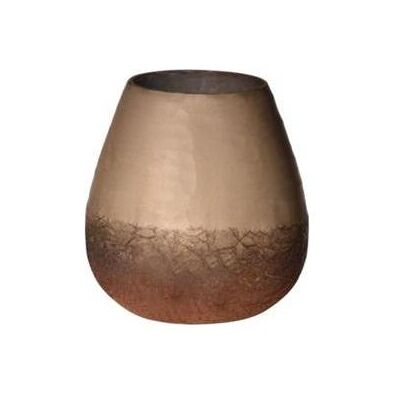 Vase, Champagner Geschnitzte Vase Silber Hoch 15 Tief 15 Vase, Champagner Geschnitzte Vase Silber Hoch 15 Tief 15