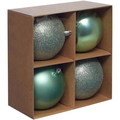 Atmosphera, Christbaumschmuck, Zestaw bombek choinkowych, Ø 10 cm, 4 sztuki (4x) Atmosphera, Christbaumschmuck, Zestaw bombek choinkowych, Ø 10 cm, 4 sztuki (4x)