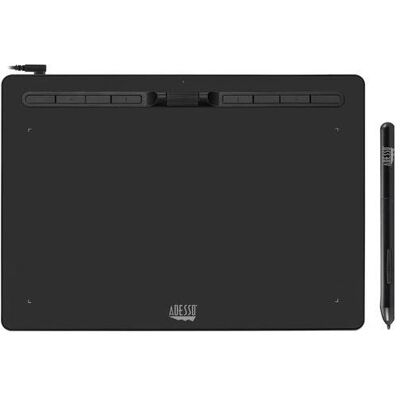 Adesso 30,50cm (12"") X 17,80cm (7"") WIDE SCREEN GRAPHIC TABLET (12", 5080 lpi), Grafiktablett, Schwarz Adesso 30,50cm (12"") X 17,80cm (7"") WIDE SCREEN GRAPHIC TABLET (12", 5080 lpi), Grafiktablett, Schwarz