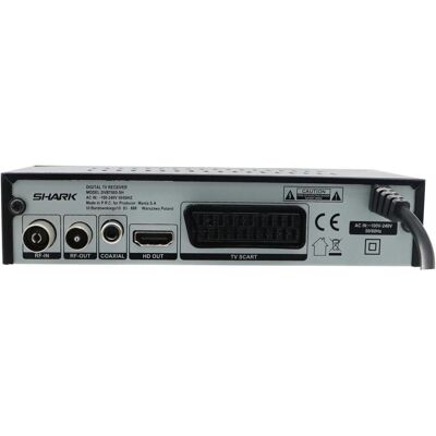 Manta DVBT005-SH Tuner for TV DVBT-T2/HEVC SHARK (DVB-C, DVB-T, DVB-T2), TV Receiver, Schwarz Manta DVBT005-SH Tuner for TV DVBT-T2/HEVC SHARK (DVB-C, DVB-T, DVB-T2), TV Receiver, Schwarz
