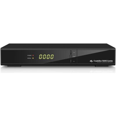 Abcom AB CryptoBox 742HD (DVB-C, DVB-S2, DVB-S2X, DVB-T2), TV Receiver, Schwarz Abcom AB CryptoBox 742HD (DVB-C, DVB-S2, DVB-S2X, DVB-T2), TV Receiver, Schwarz