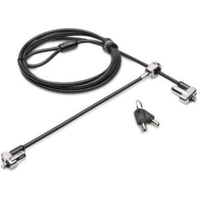 Kensington N17 Laptop-Schloss Dual für Dell Geräte masterkey, Notebook Security, Schwarz, Silber Kensington N17 Laptop-Schloss Dual für Dell Geräte masterkey, Notebook Security, Schwarz, Silber