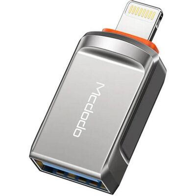 Mcdodo OTG USB-A 3.0 auf Lightning Adapter (USB-A, Lightning), Mobilgerät Adapter, Silber, Grau Mcdodo OTG USB-A 3.0 auf Lightning Adapter (USB-A, Lightning), Mobilgerät Adapter, Silber, Grau