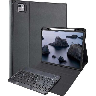 Accezz QWERTZ Bluetooth Keyboard Bookcase iPad Pro 13 (2024) M4 (DE), Tablet Tastatur, Schwarz Accezz QWERTZ Bluetooth Keyboard Bookcase iPad Pro 13 (2024) M4 (DE), Tablet Tastatur, Schwarz