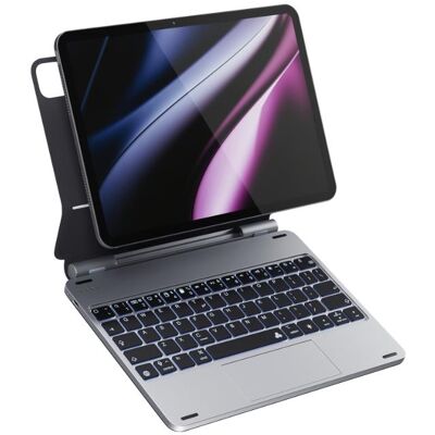 Epico Aluminium Keyboard Case iPad Pro 13" M4 (DE), Tablet Tastatur, Silber, Grau Epico Aluminium Keyboard Case iPad Pro 13" M4 (DE), Tablet Tastatur, Silber, Grau