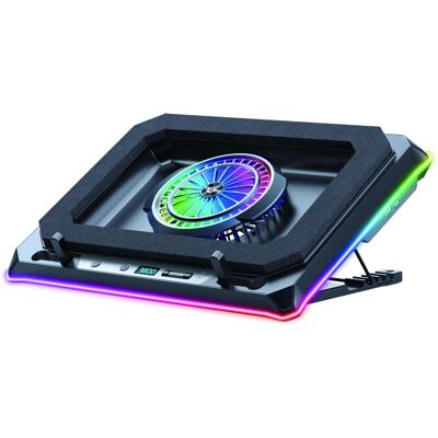 Conceptronic USB-C Laptop-Kühlpad + Handyhalter, 130mm lang, Notebook Ständer, Schwarz Conceptronic USB-C Laptop-Kühlpad + Handyhalter, 130mm lang, Notebook Ständer, Schwarz