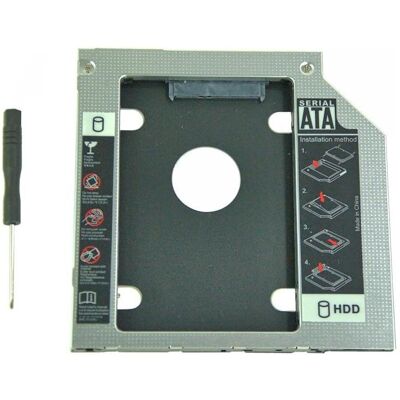 Qoltec Laptopersatzteil - 2,5 HDD Schacht - Schwarz Qoltec Laptopersatzteil - 2,5 HDD Schacht - Schwarz