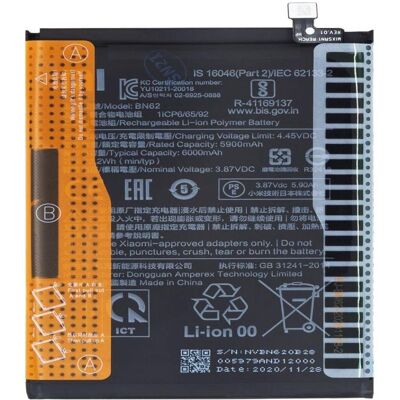 Xiaomi BN62 Original Baterie Service, Smartphone Akku Xiaomi BN62 Original Baterie Service, Smartphone Akku