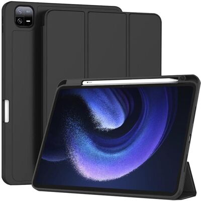 Techsuit - Flex Trifold (with Pencil Holder) - Xiaomi Pad 6 / Pad 6 Pro - Black (Xiaomi Pad 6, Xiaomi Pad 6 Pro), Tablet Hülle, Schwarz Techsuit - Flex Trifold (with Pencil Holder) - Xiaomi Pad 6 / Pad 6 Pro - Black (Xiaomi Pad 6, Xiaomi Pad 6 Pro), Tablet Hülle, Schwarz