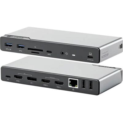 Alogic Quad Display Universal Docking (USB-C, 14 Ports), Dockingstation + USB Hub, Grau Alogic Quad Display Universal Docking (USB-C, 14 Ports), Dockingstation + USB Hub, Grau