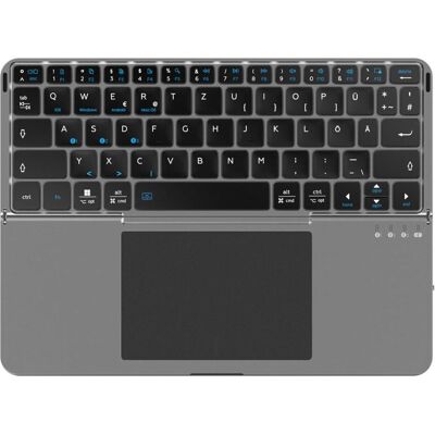 4smarts **Universal Wireless Tastatur Foldable QWERTZ, silber (DE), Tablet Tastatur, Silber, Grau 4smarts **Universal Wireless Tastatur Foldable QWERTZ, silber (DE), Tablet Tastatur, Silber, Grau